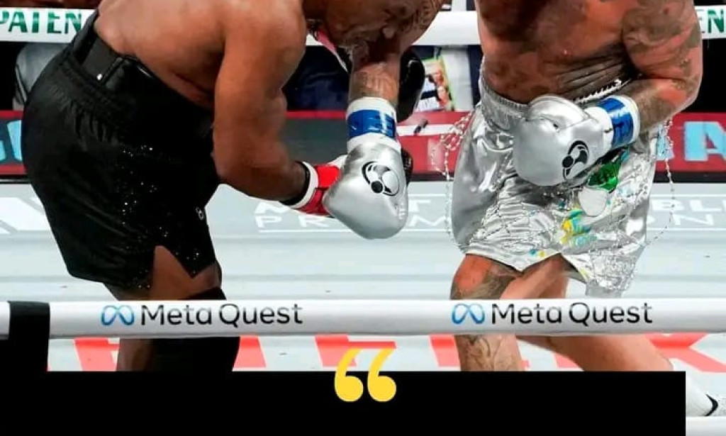 Mike Tyson opens up about what he was really doing when the commentators thought he was biting his mouth guard during Jake Paul's fight.