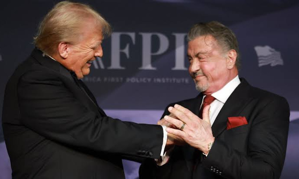 SYLVESTER STALLONE ACKNOWLEDGES DONALD TRUMP