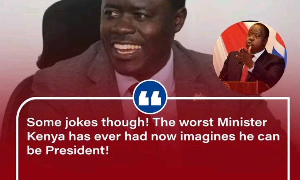 Homa Bay Town Member of Parliament laugh's at Matiangi's presidential ambition