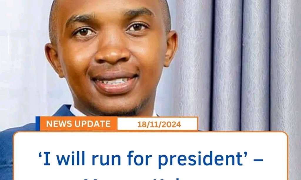 I WILL RUN FOR PRESIDENT OF THE REPUBLIC OF KENYA. MY TRIBE IS THE YOUTH OF KENYA