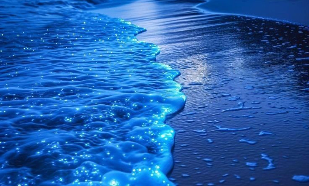 "Dancing with Light: The Enchantment of Bioluminescent Bays"