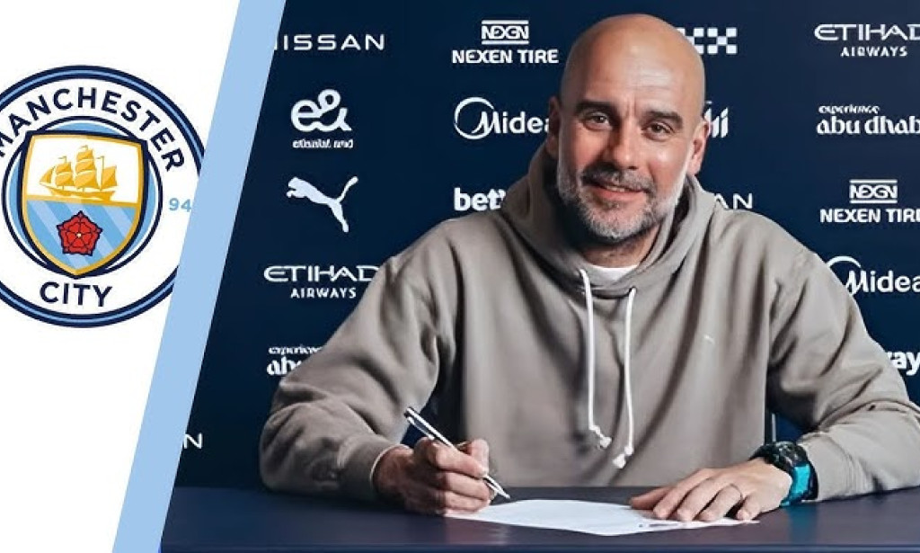 He's going nowhere: Pep signs new deal at Man City